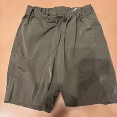 カーキ　ハーフパンツ　無印　100サイズ