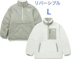 The North Face フリースジャケット ライトグレー/ホワイト L