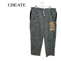 B0224CREATEリラックスパンツスエットジャージお兄系大きめ４L