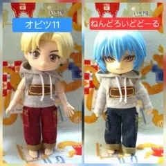 オビツ11 ねんどろいどどーる デニム ダッフル コート 星柄 ブルー
