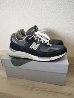 【廃盤品】New Balance 992 Navy 26cm 992GG型番 New Balance M992GG NAVY（ニューバランス M992GG-ネイビー