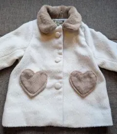 プティマイン ハートポケット付きコート 90