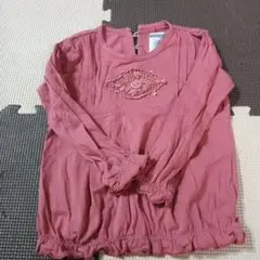 ansparksloshet 刺繍入りピンクTシャツ サイズ2 90 95