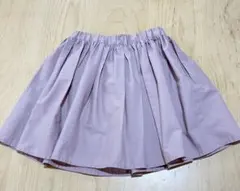 グローバルワーク　インナー付きフリルスカート　120 くすみピンク