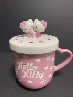 キティ　激レア　マグカップ　蓋付きカップ　サンリオ　キティ＆ミミィ　2010年