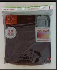 新品 極暖ヒートテック コットン100% 長袖カットソー Sユニクロワッフル