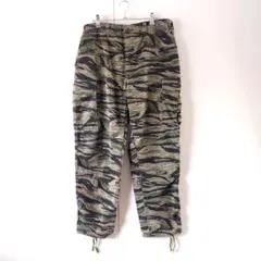 00s 状態良好 民間品 タイガーストライプカモ 総柄 カーゴパンツ M-R