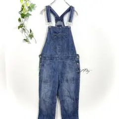 GAP DENIM ギャップ デニム オーバーオール サロペット綿100%▼