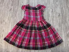ラルフローレン　ピンク系チェック柄ワンピース　24m