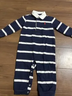 Ralph Lauren ストライプロンパース　80cm