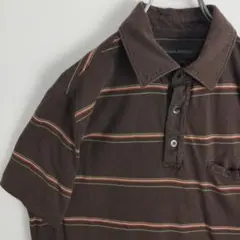 バナナ・リパブリック 半袖 ポロシャツ ボーダー 胸ポケット