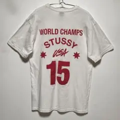 【STUSSY】ステューシー　プリント　Tシャツ　サイズL