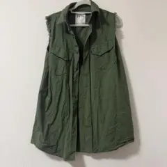 RASV オリーブグリーン ノースリーブベスト