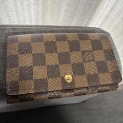 Louis Vuitton/ダミエ/L字ファスナー二つ折り財布