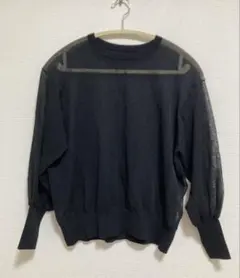 美品◆cestmoijeu◆セモワージュ◆シースルークルーネックトップスのサムネイル