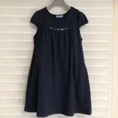 h*a様 familiarファミリア☆ウール　リボン刺繍　ワンピース　130㎝