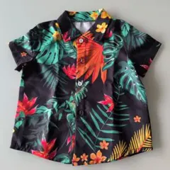 SHEIN ボタニカル柄 半袖シャツ 4Y