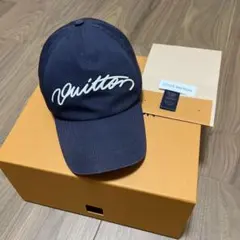 LOUIS VUITTON キャップ ネイビー シグネチャーのサムネイル