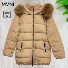 美品✨ 【MVNI】ラクーンファー付き フーデッドダウンコート ベージュのサムネイル