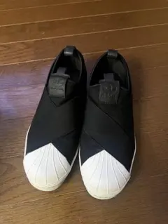 adidas ブラック スリッポン スニーカー アディダス 美品