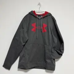 アンダーアーマー ビッグロゴフーディー MTR6251 LG グレー