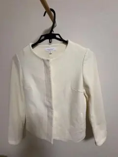 UNITEDARROWS BEAUTY & YOUTH☆ノンカラージャケット 白のサムネイル