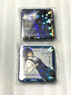 鬼滅の刃　モクテル　缶バッジアクチャミニパネル未開封　富岡義勇6点セット 鬼滅の刃 モクテル 缶バッジアクチャミニパネル未開封 富岡義勇6