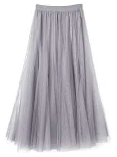 【2/20までの出品】チュールスカート　GRL グレー　　Mサイズ　at118