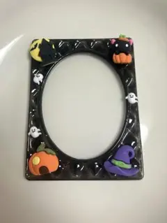 トレカケース　キルティング　ハロウィン　黒