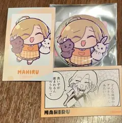 ミルグラム　ミニグラム　マヒル　バッジ　缶バッジ　イラストカード