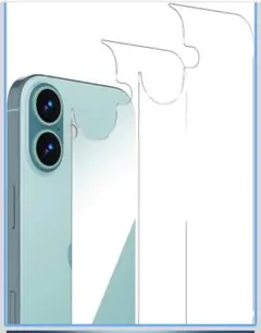 iPhone 17 背面フィルム2枚強化ガラス iPhone 17 専用9H硬度