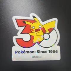 韓国限定】ポケモン 30周年記念ステッカー ピカチュウ - メルカリ