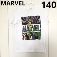 MARVEL マーベル キャラクター Tシャツ 半袖 ヒーロー 白 140のサムネイル