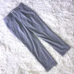 フレイアイディー (0) テーパードパンツ センタープレス レーヨン混 日本製