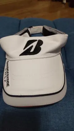 ★美品★ BRIDGESTONE ゴルフ サンバイザー ホワイト