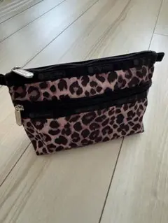 LeSportsac/レスポートサック　ヒョウ柄　超大容量　ボストン　ポーチ付 Brandol / LeSportsac レスポートサック ボストンバッグ LARGE