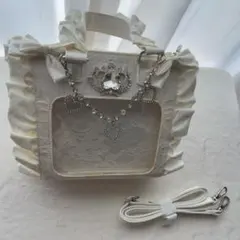 確定ファンサのおまじない ツイード Bag 大 ホワイト 確定ファンサのおまじない ツイード Bag 大 ホワイト - メルカリ