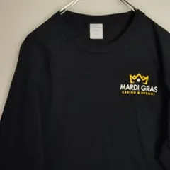 PORT＆COMPANY 長袖シャツ ロンT MARDI GRAS ブラック