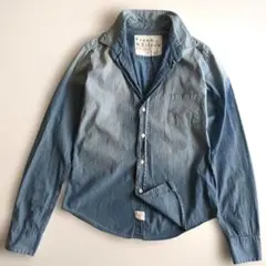 フランクアンドアイリーン ロンハーマン 長袖シャツ コットン ビンテージ加工