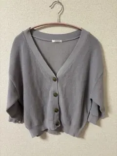 COLZA カーディガン ラベンダー 七分袖 Honeys