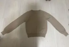 JAYRO ベージュ リブ編み 長袖セーター