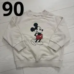 【ユニクロ】未使用　ミッキー　トレーナー90