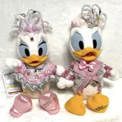 ぬいぐるみバッジ　ディズニー　ビリーヴ　ドナルド　デイジー　ぬいば