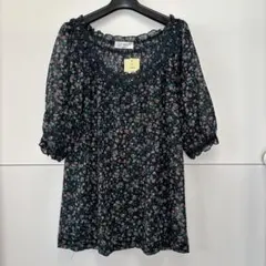 iiMK ミッシェルクラン 花柄チュニックブラウス 新品 タグ付き 38のサムネイル
