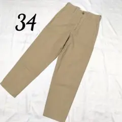 シンゾーン　ベイカーパンツ　ベージュ　34 S