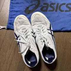 asics EFFORT スパイクシューズ ホワイト/ネイビー 24.5cm