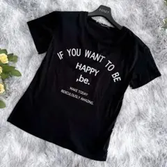 メイソングレイ メッセージ ロゴTシャツ ブラック コットン100% 日本製 Mのサムネイル