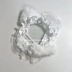 92 硬質ケースデコ 白色トレカデコ リボンデコ レースデコ