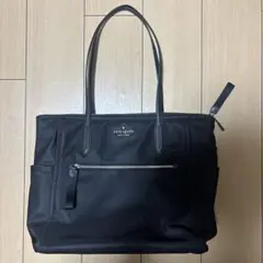 美品 kate spade チェルシー トートバッグ ブラック ナイロン A4