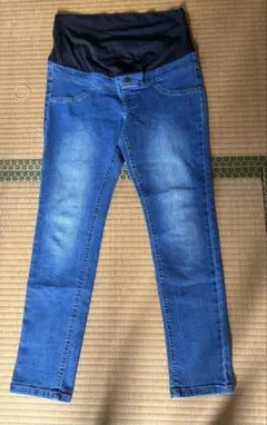 マタニティ ストレッチデニムパンツ L